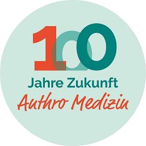 Logo blau 100 Jahre Zukunft // 100 Jahre Anthro Medizin